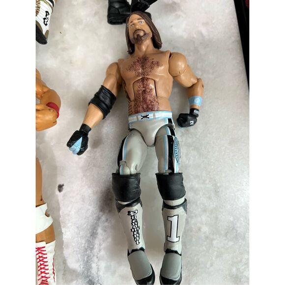 WWE Mattel Action Figures Lot – 20 Wrestlers – Elite & Basic – Roman AJ Seth